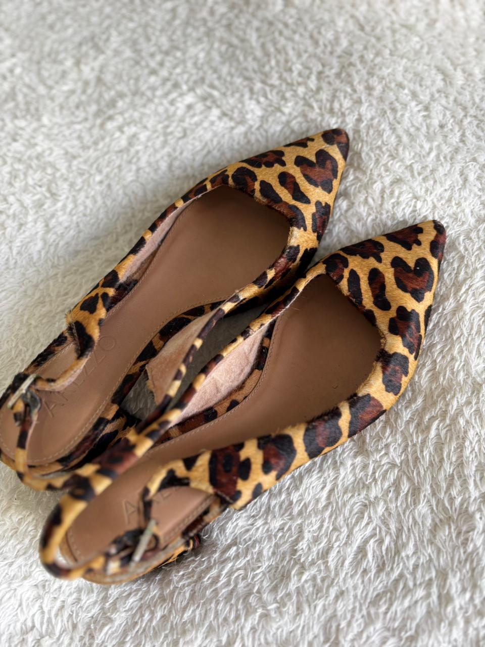 Slingback animal print Arezzo
