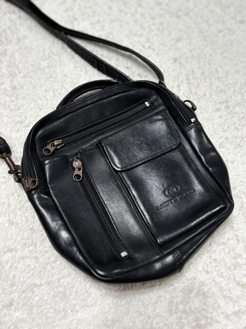 Bolsa masculina preta Men's Club