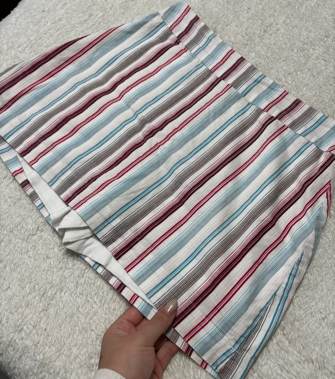 Short-saia listrado