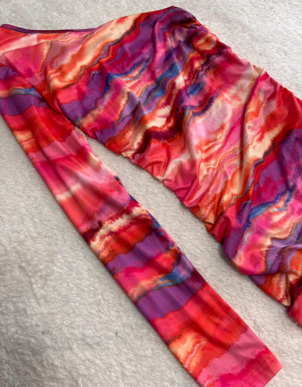 Calça estampada colorida