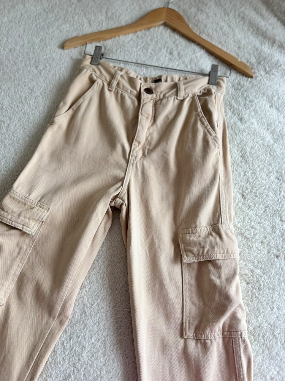 Calça cargo bege
